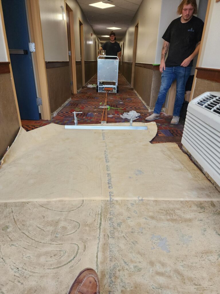 Carpet Removal At Kalahari Water Park