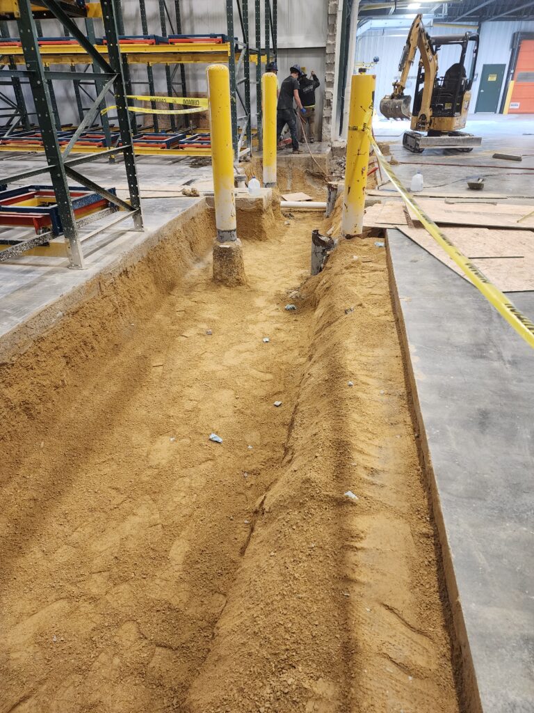 Digging Trench Footing